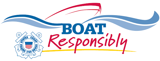 "Boat Responsibly" logo with the U.S. Coast Guard emblem, emphasizing the importance of adhering to Panama City's boating regulations for safety.