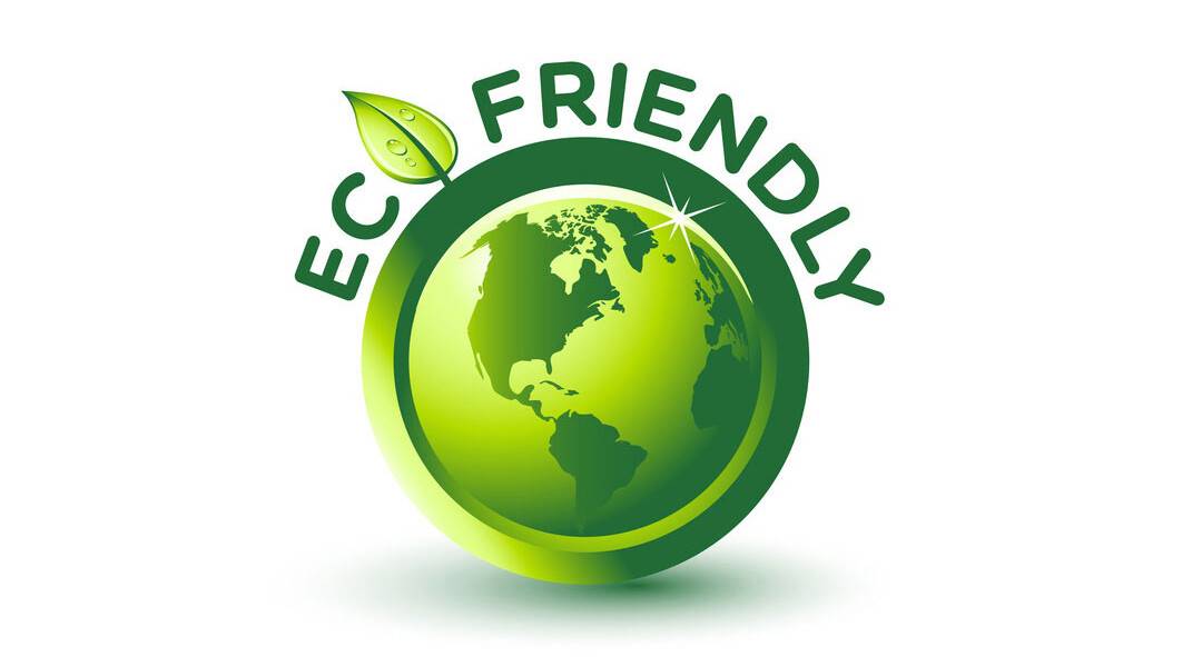Green globe with "Eco Friendly" text and leaf design, promoting sustainability. Be your own captain and choose eco-friendly boating practices.
